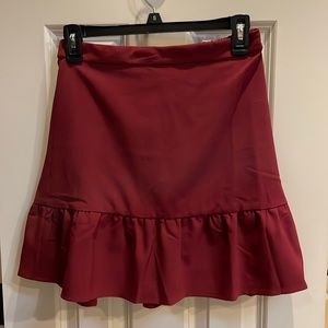 NWT Mercantile size 2 burgundy skirt
